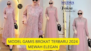 MODEL GAMIS BROKAT TERBARU 2024 MEWAH ELEGAN [upl. by Yeta]