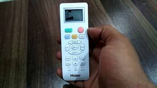 Haier Dc Inverter Ac Remote Full Setting And Features In UrduHindi [upl. by Lamak]