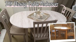 DIY Dining Room Table Makeover  Old Table to Farmhouse Chic  LottieJLife [upl. by Callan]