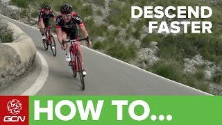 How To Descend Faster  GCNs Pro Cycling Tips [upl. by Elin]