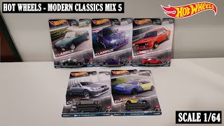 Opening amp Showcasing Hot Wheels Modern Classics Mix 5  164 [upl. by Ardnwahsal]