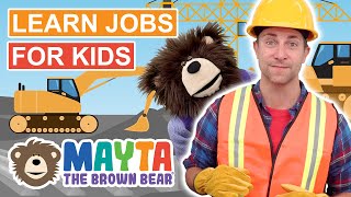 Learn Types of Jobs for Kids  Learning Videos for Toddlers [upl. by Joanie]