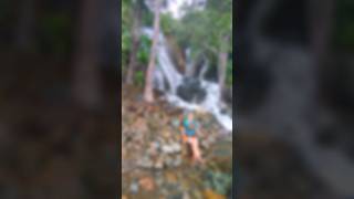 PYAMALUGUWAN FALLS Sabang Palawan Amazing waterfall which water flows going into South China Sea [upl. by Annayi416]