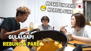 MASAKIN MERTUA JEPANG GULAI SAPI PARE amp REBUNG  DIA SUKA BANGET  NAMBAH TERUS [upl. by Ilrahs211]