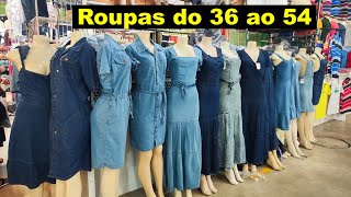 MODA CENTER SANTA CRUZ VESTIDOS SAIAS JARDINEIRAS E MACACÃO JEANS [upl. by Orimlede]