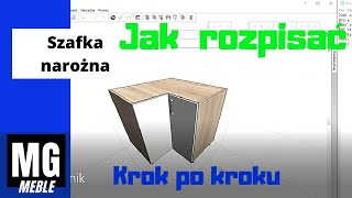 Jak rozpisać szafkę narożną [upl. by Alidia376]