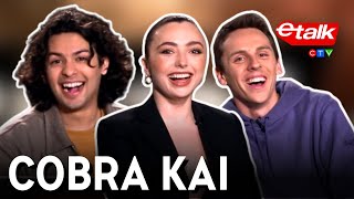 Jacob Bertrand likes Peyton Lists dog more than the Cobra Kai cast  Etalk Interview [upl. by Neural]