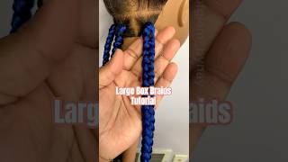 How to do large traditional box braids method 3 braidhairstylesforblackwomen [upl. by Ahtanamas]