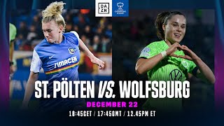 St Pölten vs Wolfsburg  UEFA Womens Champions League 202223 Matchday 6 Full Match [upl. by Diarmuid]