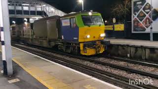 Rail head treatment train moving through Essex leaf cleaning end of October 2024 [upl. by Oderfliw]