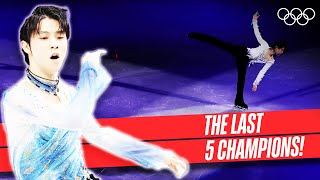 Mens Singles Figure Skating ⛸Last 5 Champions 🥇 [upl. by Nodnyl]