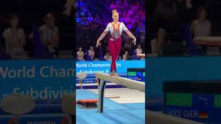 Antwerp 2023 Karina SCHOENMAIER🇩🇪 balancebeam worldchampionship gymnast [upl. by Ayouqat423]