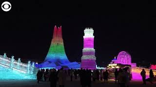 Ice Festival in China draws thousands of visitors [upl. by Dillon891]