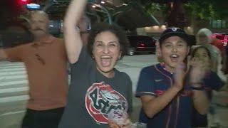 Fans celebrate after Houston Astros clinch 2024 AL West title [upl. by Kristan]