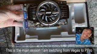 Installing the Nvidia 240 GT For Premieres Mercury Engine [upl. by Onaivatco]