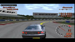 Gran Turismo 2  License Test A4 1st TryDuckstation [upl. by Emlen]