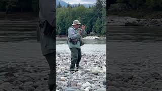 Sockeye fishing at Skeena River fishing salmon salmonfishing pinoyincanada fyp [upl. by Norrab]