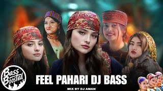 FEEL PAHARI DJ BASS  NONSTOP 🎧 DJ AMAN  PAHARI NATI  NEW PAHARI SONG 2024 himachalibhailog [upl. by Ccasi553]