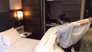 Making of bed 鋪床方法 [upl. by Kessia161]