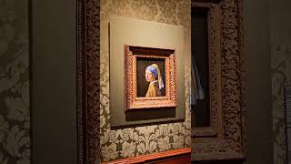 The famous girl 👧 with a Pearl Earring at the Mauritshuis museum the hague netherlands holland [upl. by Dewhurst717]