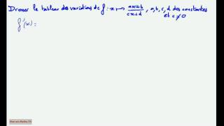 1ère S Comment étudier les variations dune fraction rationnelle [upl. by Matty]