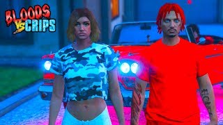 BLOODS VS CRIPS quotCRAZY THOTquot GANG WAR GTA5 SKIT [upl. by Atcliffe815]