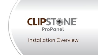 ClipStone ProPanel Installation Video [upl. by Natsyrt]