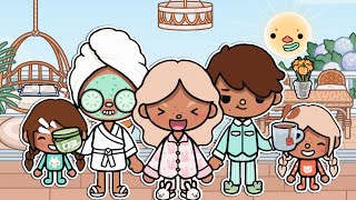 Summer Family Morning Routine in SWEDEN 🇸🇪 🌞  with voice  Toca Boca Life World [upl. by Terra]