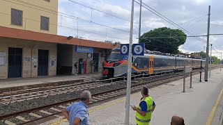 Partenza ICN e arrivo POP  treno del mito fermo  Catania Cle and Alcantara CTME 📸🛤️ [upl. by Ennaesor]