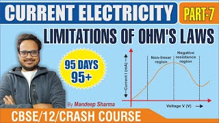 Limitation of Ohms law Ohmic and Non Ohmic conductors  Current electricity part 7  95 days 95 [upl. by Rramel]