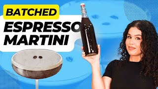 Easy Espresso Martini Batch Recipe  Perfect Party Cocktail Tutorial [upl. by Nuahsed209]