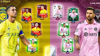 Al Nassr X Inter Miami  Best Special X Squad Builder Messi X Ronaldo FC Mobile [upl. by Tarrant]