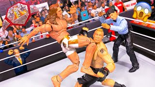 Brock Lesnar vs Riddle  Hardcore Championship Action Figure Match [upl. by Dnalerb]