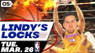 NBA Picks for EVERY Game Tuesday 326  Best NBA Bets amp Predictions  Lindys Leans Likes amp Locks [upl. by Naor489]