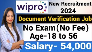 Wipro Recruitment 2024WIPRO Work From Home Jobs 2024Wipro Vacancy 2024Govt Jobs Nov 2024 [upl. by Winnick]