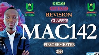 MAC143 EEXAM  CBT EXAM  REVISION  FIRST SEMESTER  NOUN 2024 [upl. by Aryamoy]