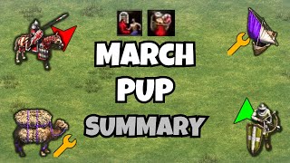 NEW March PUP Quick Overview  AoE II DE [upl. by Bently]