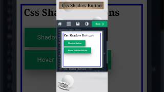 𝐂𝐬𝐬 𝐒𝐡𝐚𝐝𝐨𝐰 𝐁𝐮𝐭𝐭𝐨𝐧  css shadow button border css3 html alignment coding Educationslearning [upl. by Ynoffit]