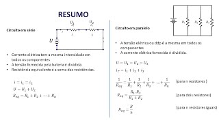 Revisão Resistores em Série e Paralelo Exercícios resolvidos e teoria [upl. by Adelheid86]