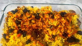 Uzbek Pilaf  Full Recipe  S a Special [upl. by Dercy]