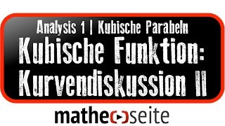 Kubische Funktion Funktionsanalyse  Kurvendiskussion Beispiel 2  A0507 [upl. by Zug853]