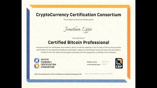 Certified Bitcoin Professional CBP Exam I Passed [upl. by Burn]