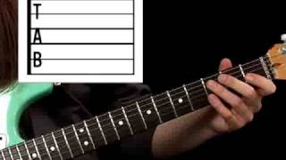 How To Play Guitar  Rock Lessons for Beginners  Reading Tablature Pt 2 [upl. by Truk]