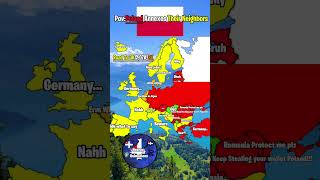 POVPoland annexes their Neighbors europe mapper youtubeshorts geography subscribe mapping [upl. by Cutcheon]