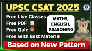 UPSC CSAT 2025 Free Live Classes For UPSC CSAT EXAM 2025  UPSC CSAT Free Classes  Civilstap IAS [upl. by Carlo347]