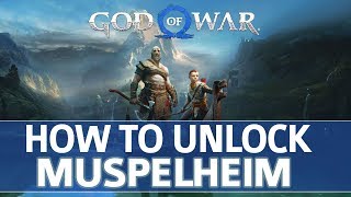 God of War  How to Unlock Muspelheim Realm All Muspelheim Language Cipher Locations [upl. by Anairda]