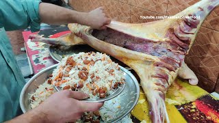 Dum Pukht Recipe  Whole Lamb Roast With Kabuli Pulao  Khaddi Kabab Recipe  Pakistani Street Food [upl. by Kus713]