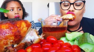 ROTISSERIE CHICKEN MUKBANG┃cest reparti pour un tour [upl. by Aihtenyc]