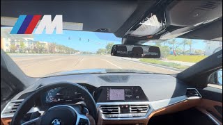 BMW M340i POV Drive POPS STOCK 💥 [upl. by Wandie136]