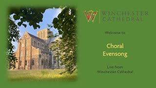 100924 Choral Evensong live from Winchester Cathedral 🇺🇦 [upl. by Deina]